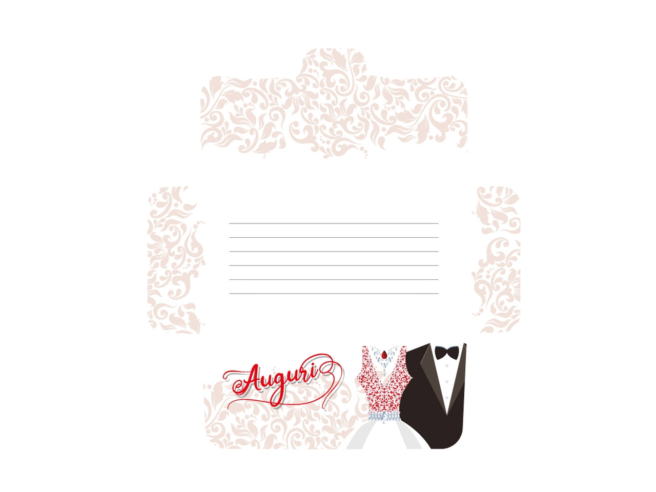 Biglietto portasoldi matrimonio flashcard 001