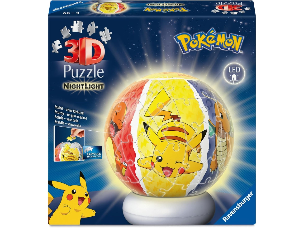 Puzzle 3d puzzle ball nightlight pokÃ©mon