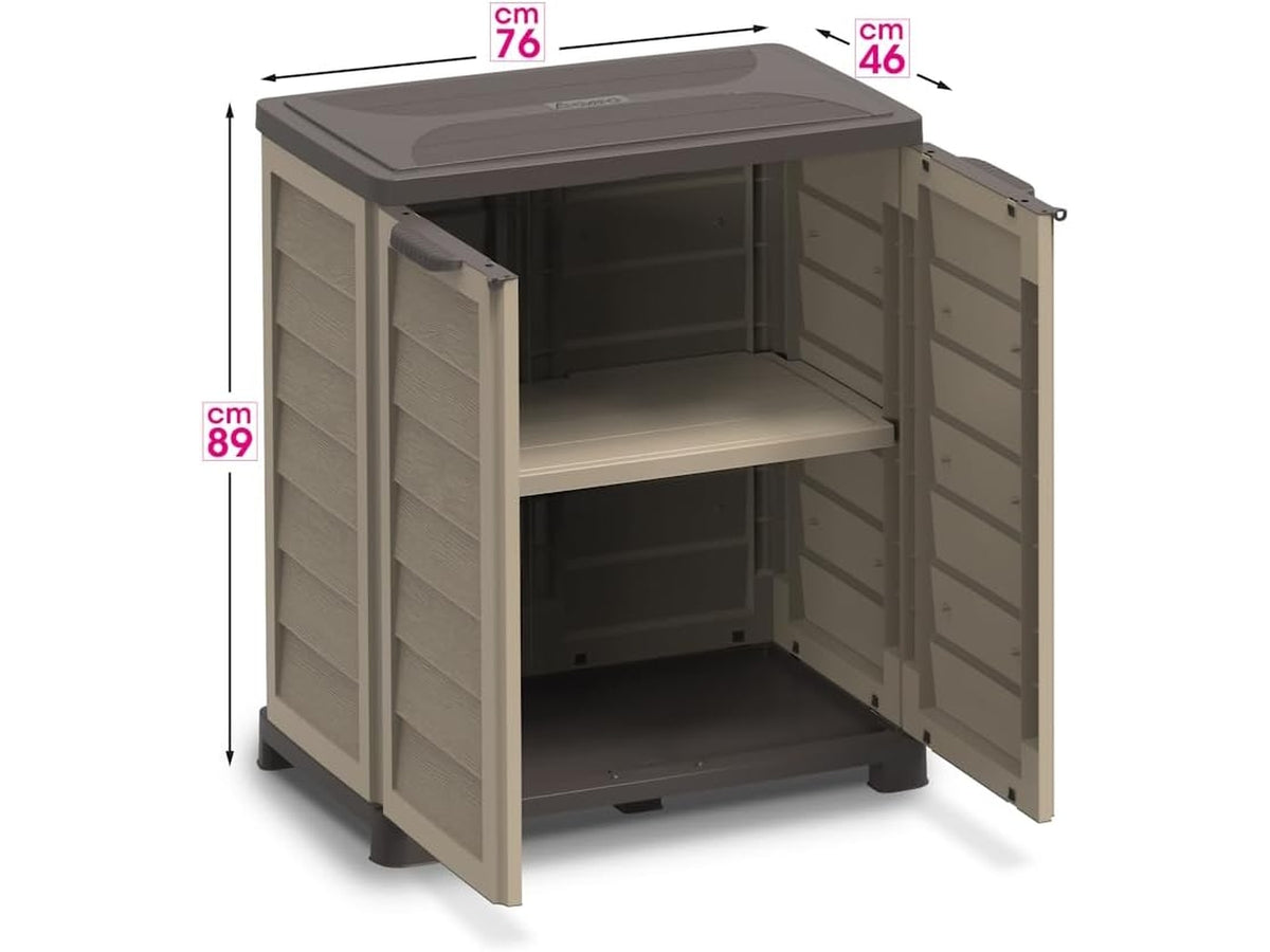 Riponi armadietto beige/tortora 76x46x89h