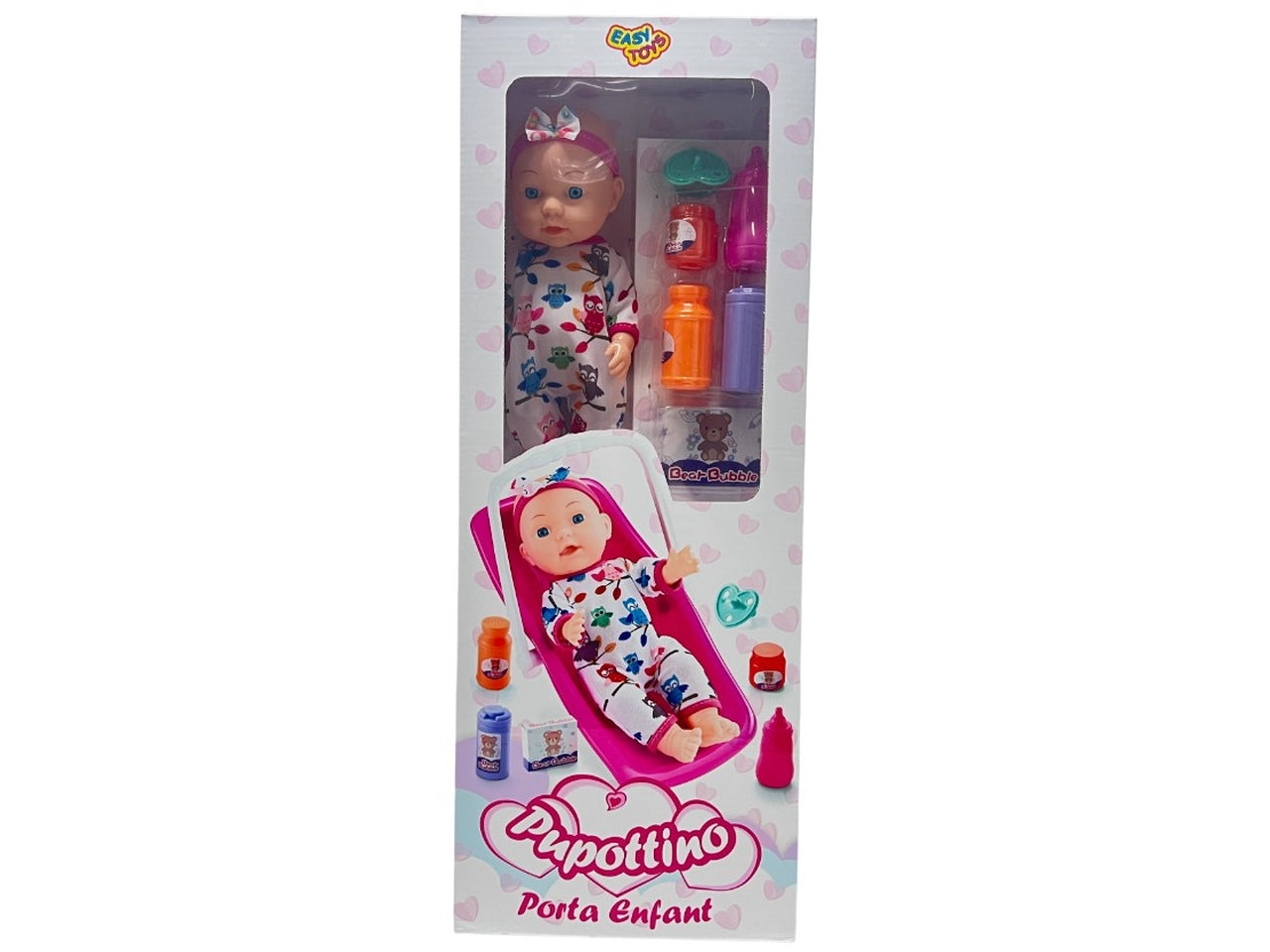 Bebe' pupottino con porta enfant