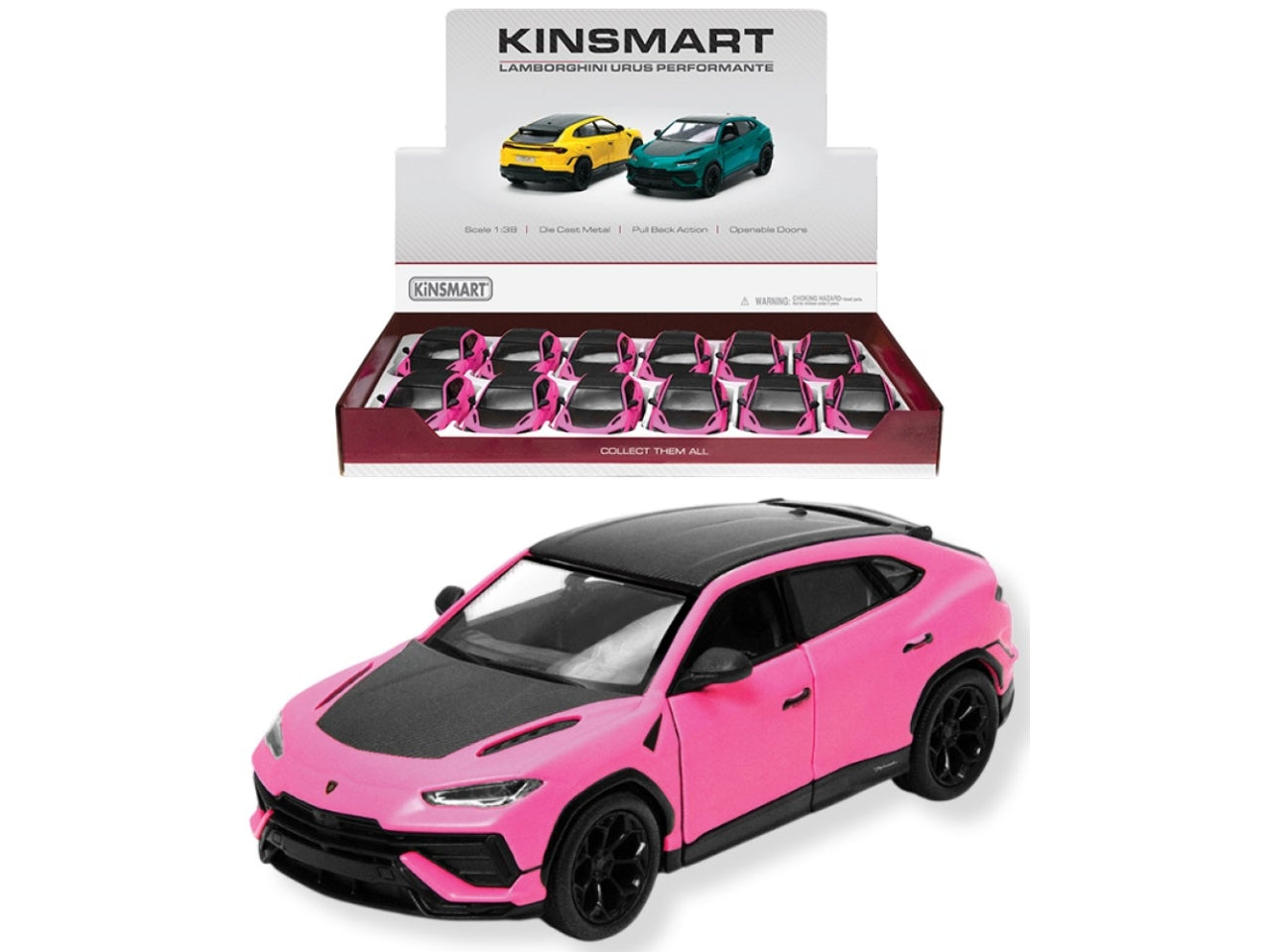 Auto lamborghini urus performante opaco pink
