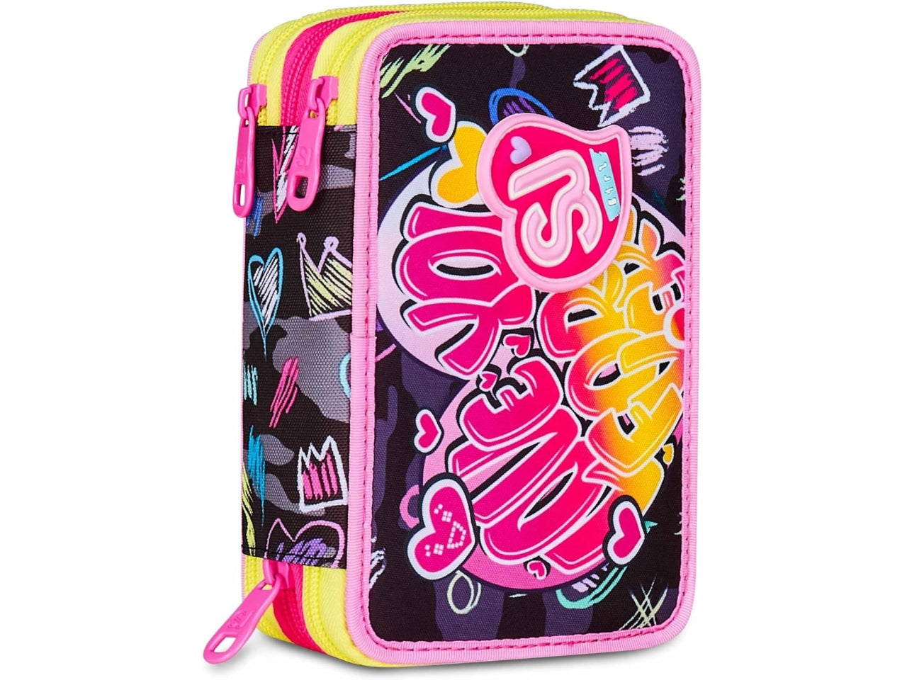 Astuccio 3 zip sj gang game-led girl