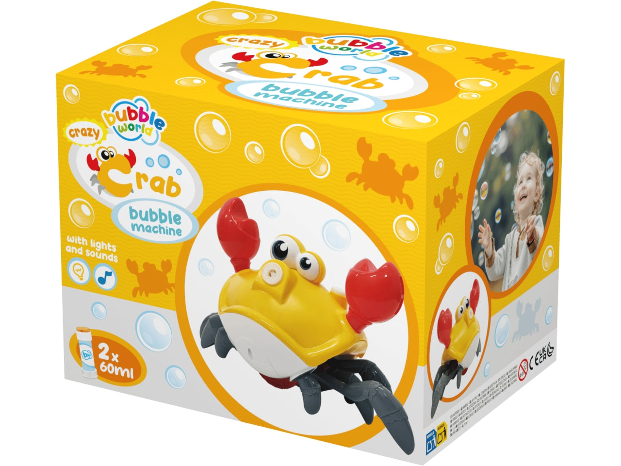 Macchina spara bolle Crazy Crab