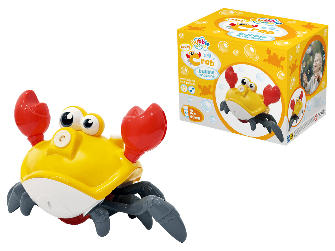 Macchina spara bolle Crazy Crab