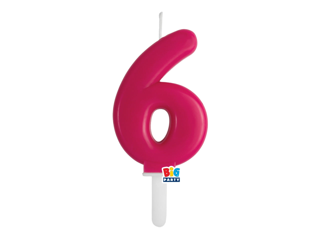 Candelina numero  6 di Cera Tiny Plump Cherry 7cm
