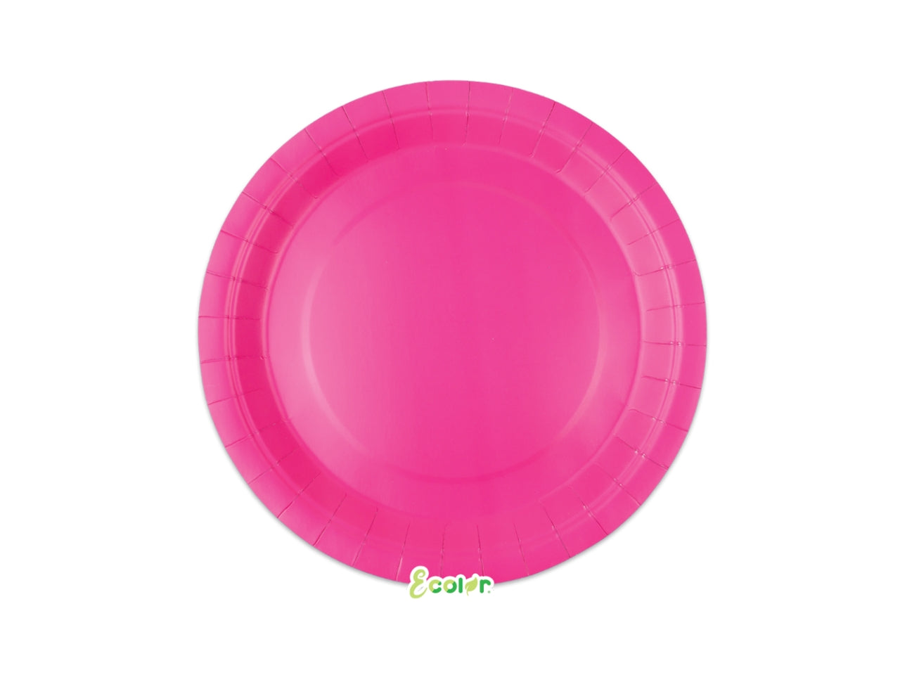 Piatti Ecolor 24cm Fuxia set da 25 piatti