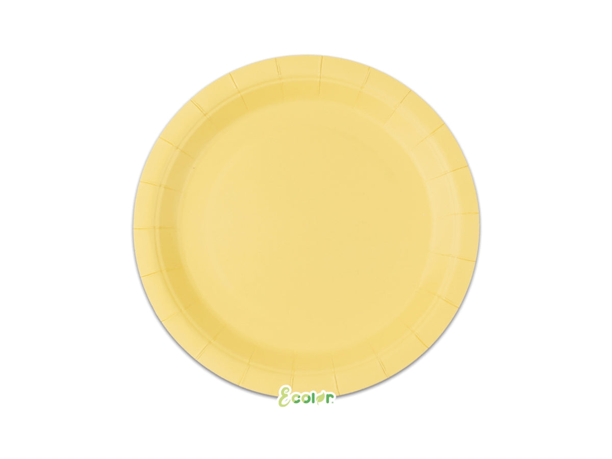 Piatti Ecolor 24cm Giallo Baby set da 25 piatti