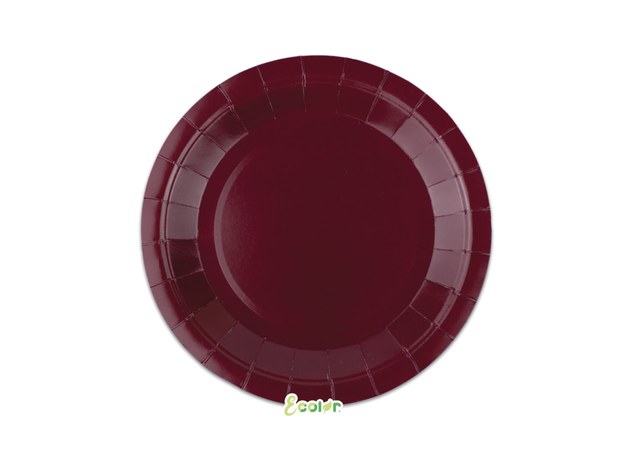 Piatti Ecolor 24cm Borgogna set da 25 piatti