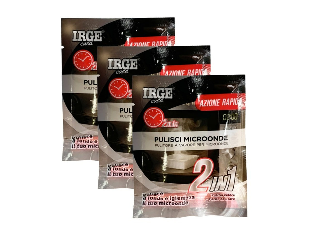Pulitore a vapore microonde 3x40ml