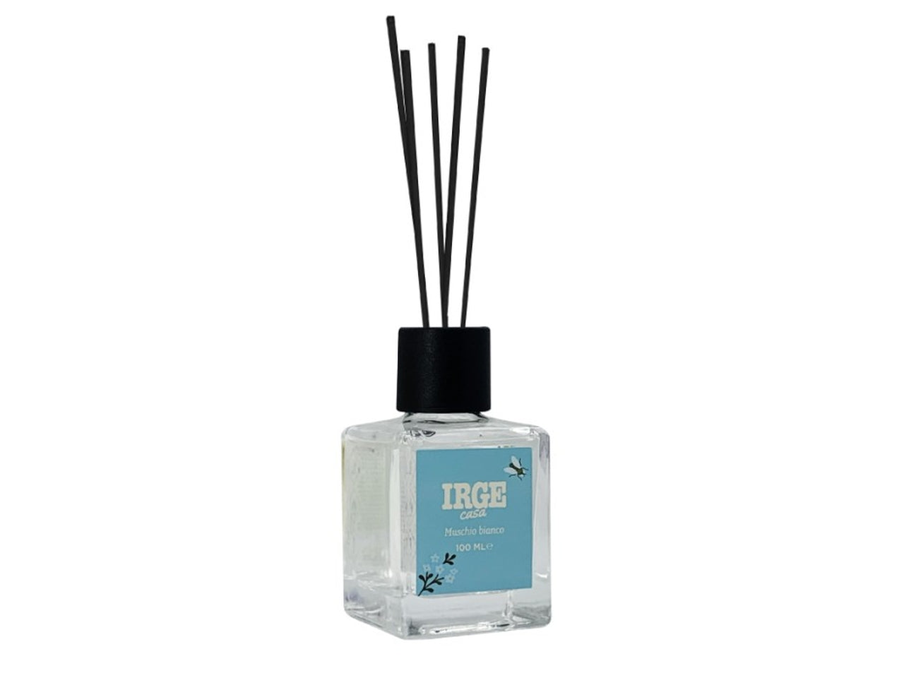 Diffusore cubo 100ml natural muschio bianco con bastoncini