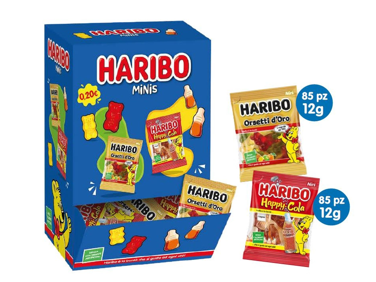 Haribo Minis Frutta, expo da 170 bustine da 12gr