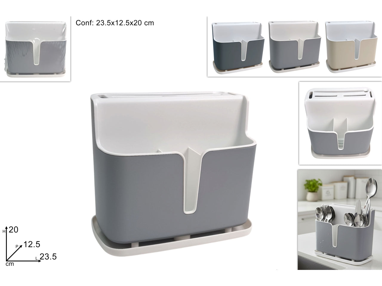 Scolaposate in plastica in 3 colori assortiti