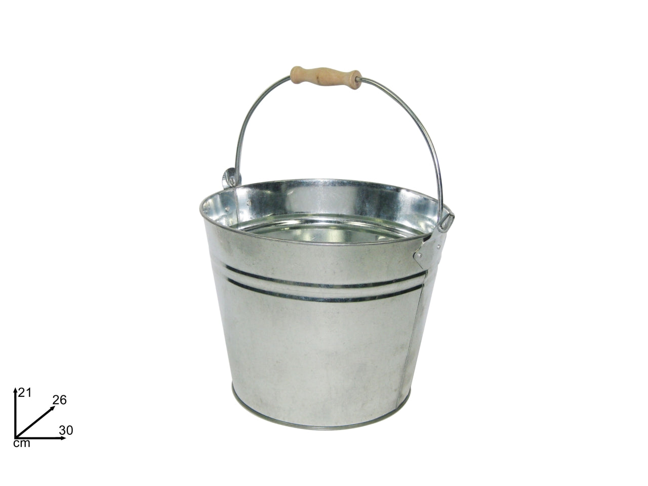 Secchio acciaio piccolo 30xh.21cm