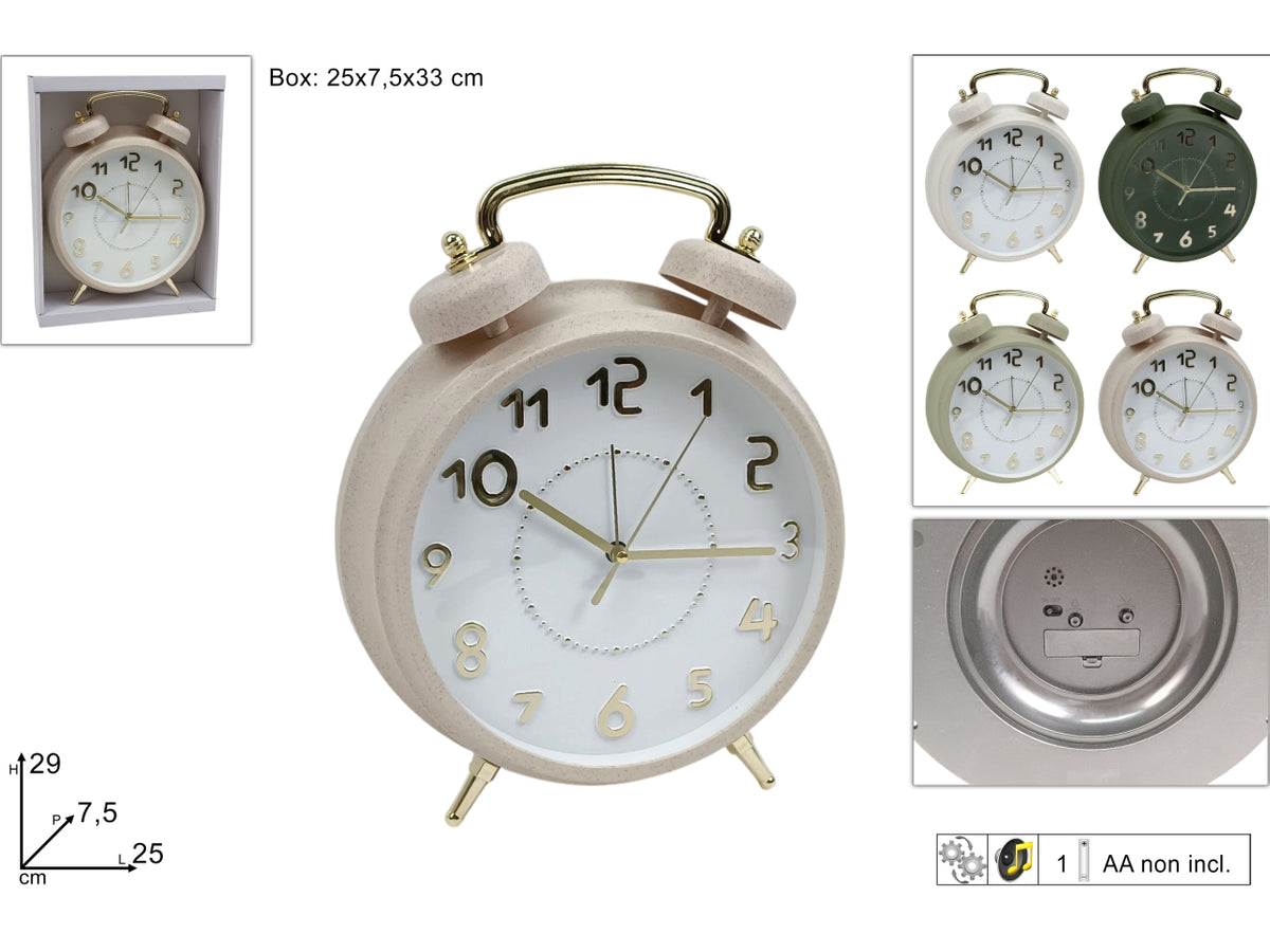 Orologio sveglia in 4 varianti di colori