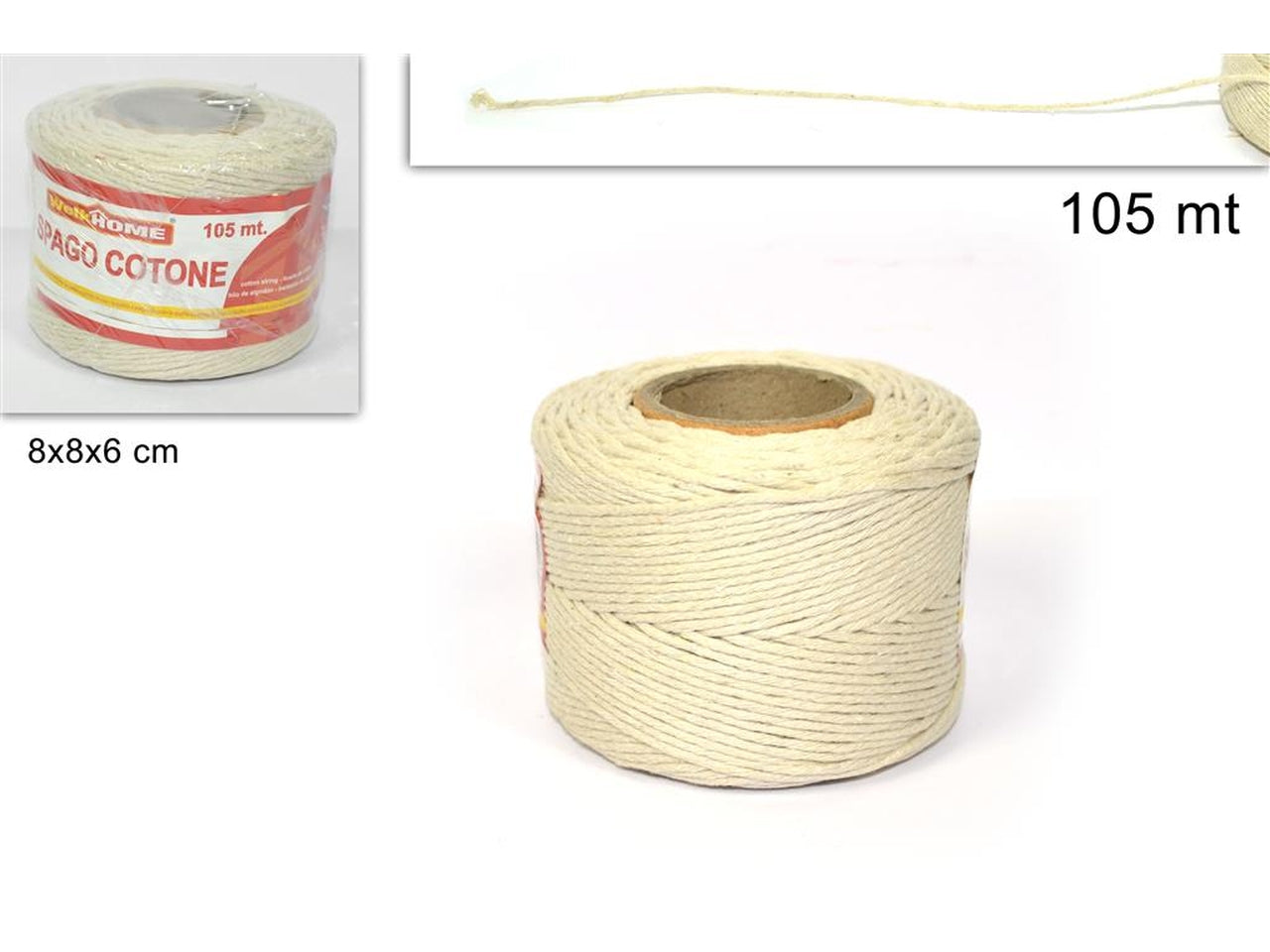 Spago in cotone da 105mt