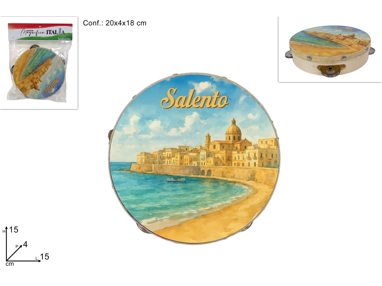 Tamburello 15cm Salento