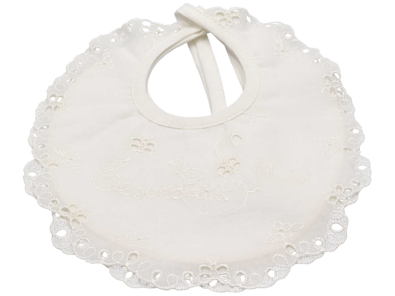 Bavetta tesoro mio set da 2 bavette panna