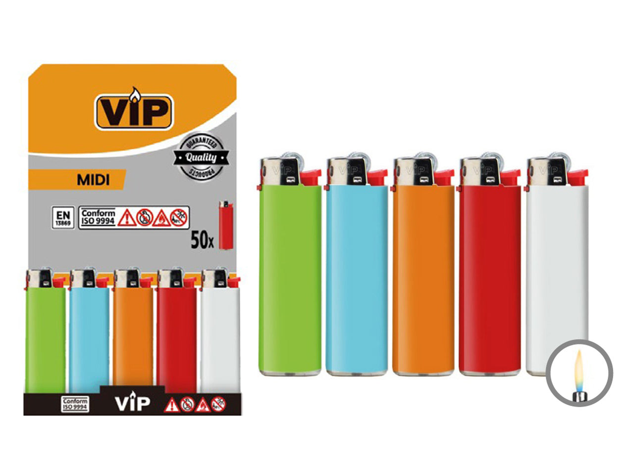 Accendino vip medio set da 50 accendini