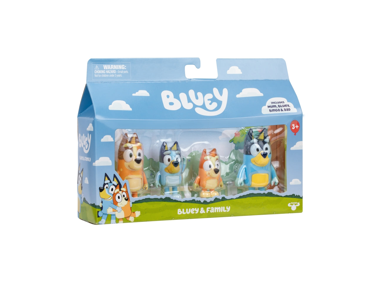 Bluey action fig 4-pack family 23x16x6cm