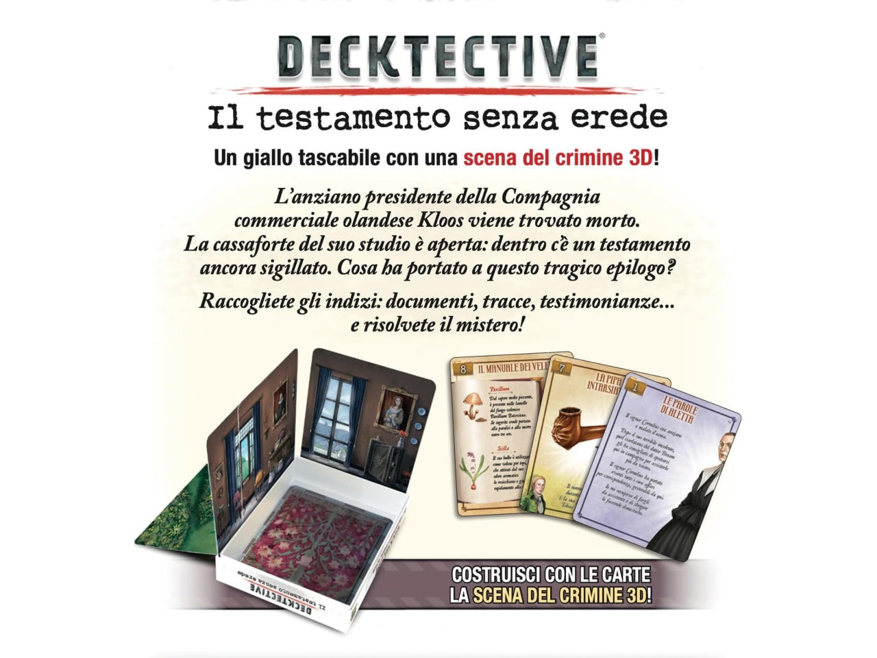 Gioco Decktective  Il Testamento Senza Erede