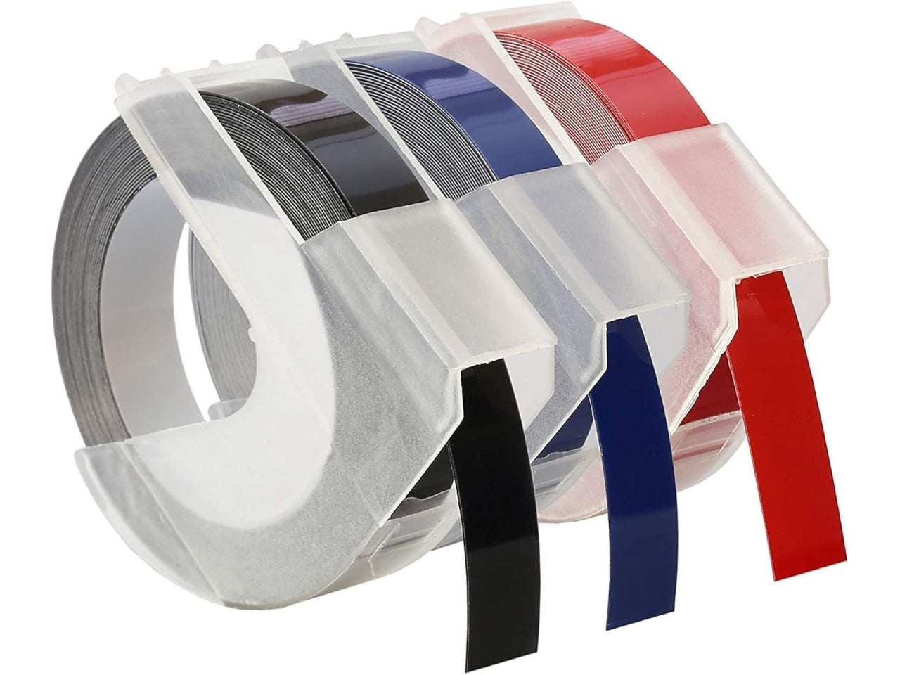 Nastri Dymo 3D a rilievo autoadesive 9mmx3mt in 3 colori