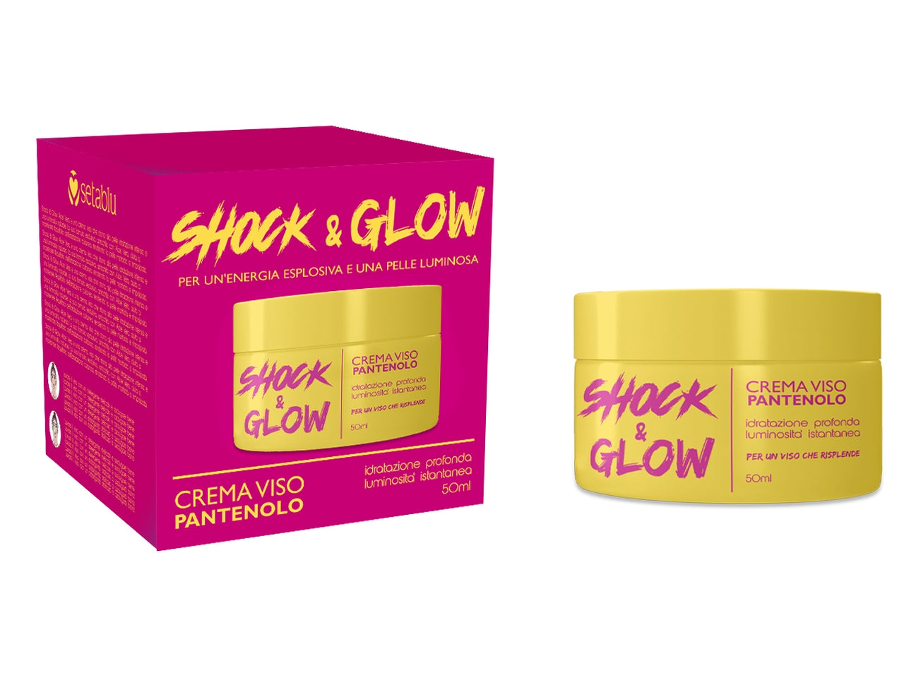 Crema viso pantenolo 50ml shock&glow