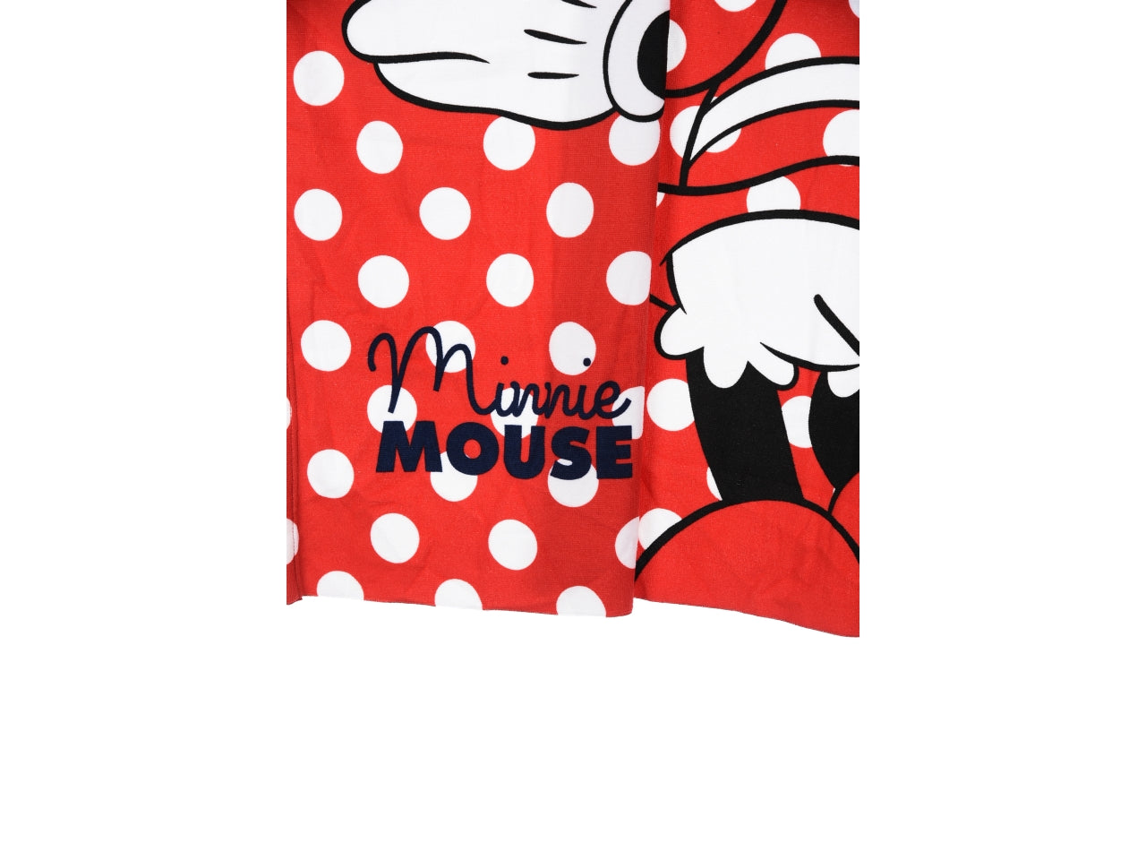 Minnie telo mare con cappuccio rosso $