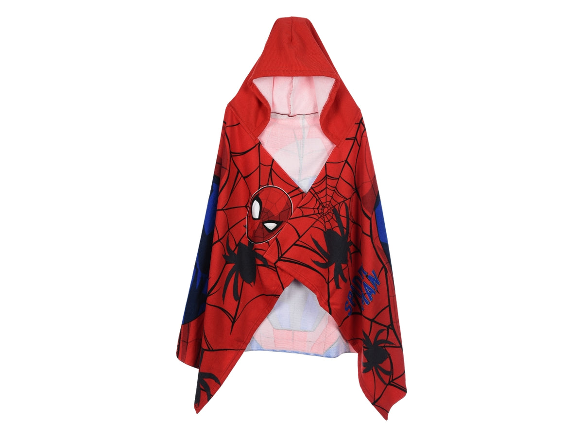 Spiderman telo mare con cappuccio rosso $
