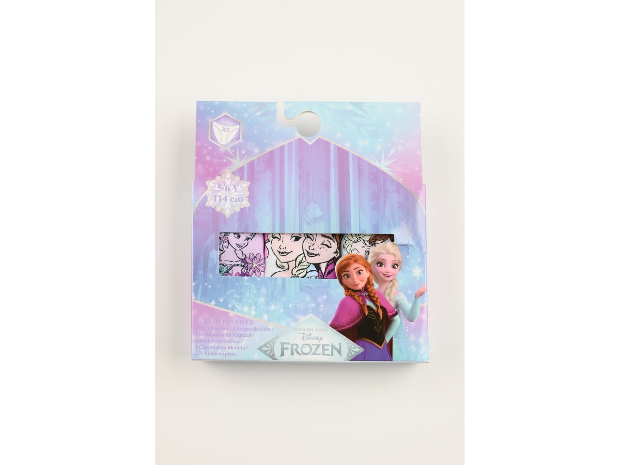 Frozen mutandine in box da 3 pezzi, taglia 5/6anni