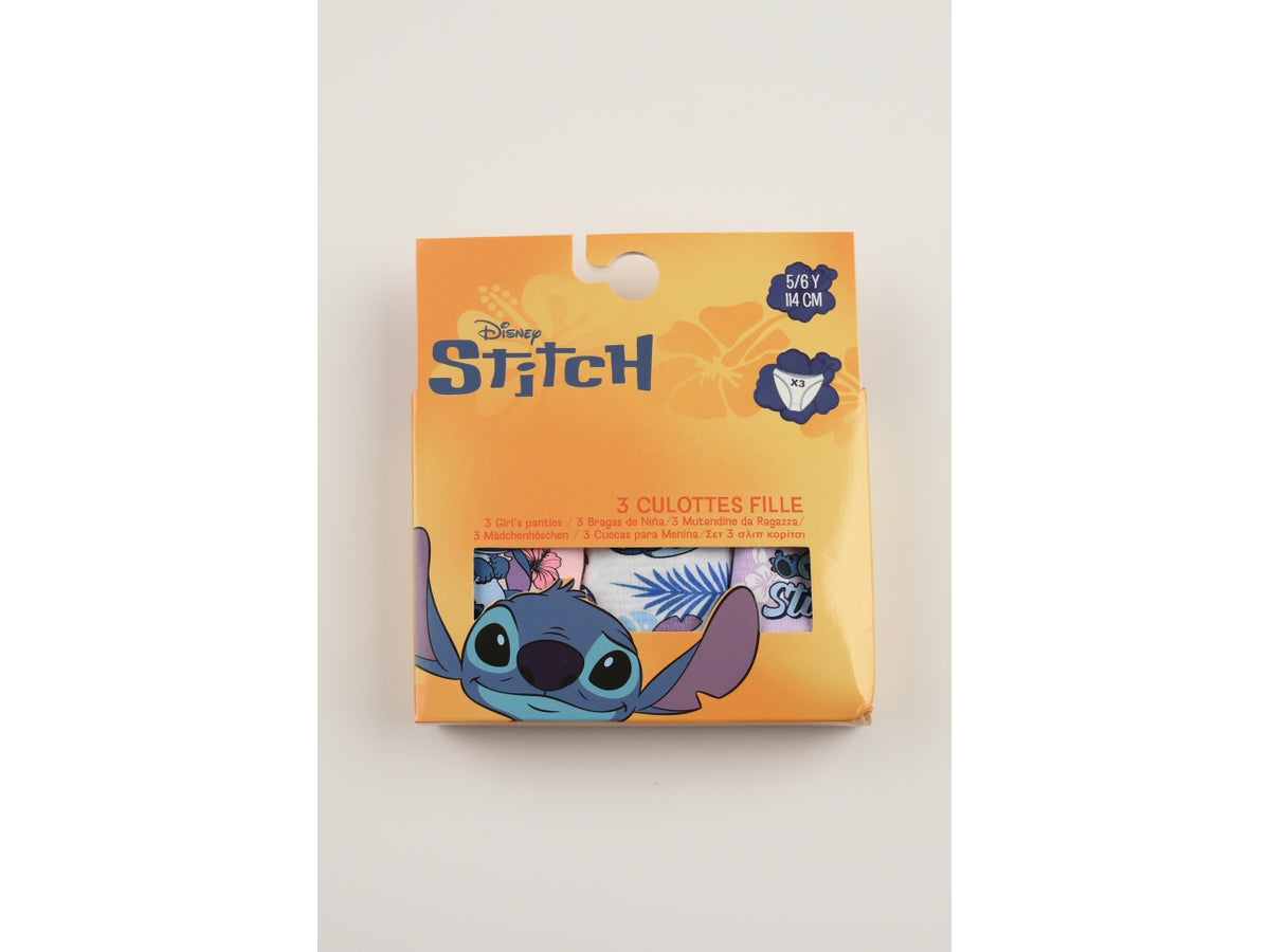 Lilo e stitch mutandine in box da 3 pezzi, taglia 5/6anni
