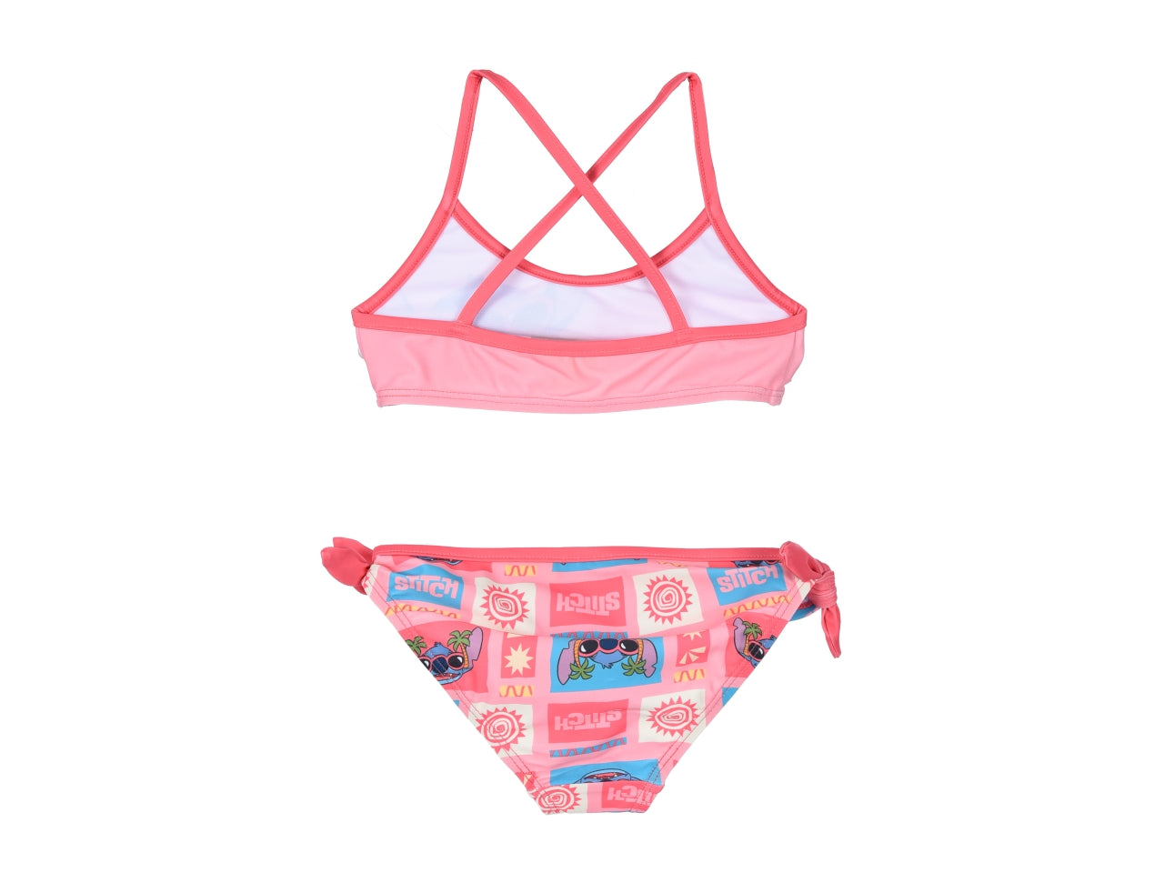 Lilo e stitch costume mare bikini taglie dalla 3 alla 8 anni  rosa