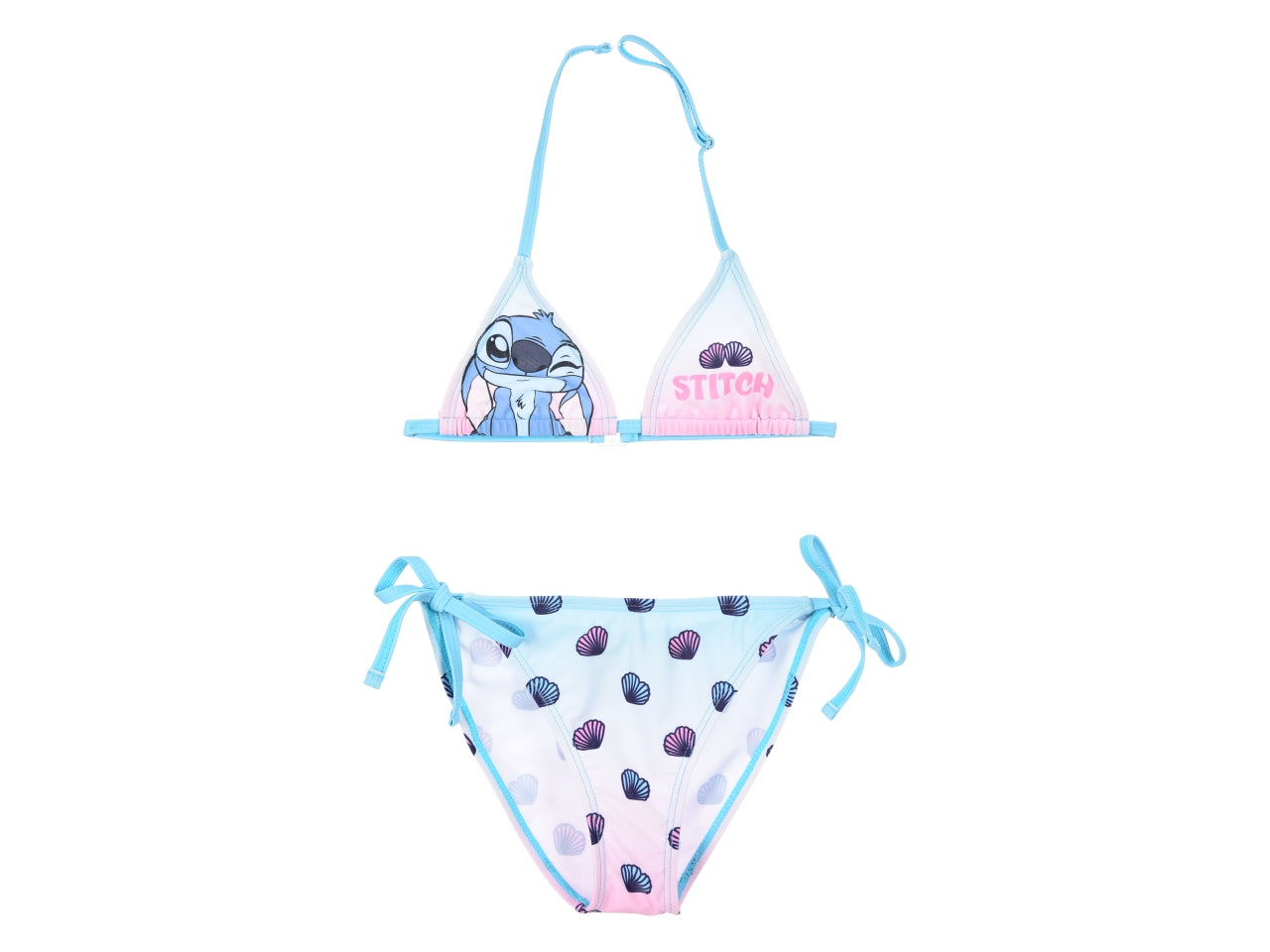 Lilo e stitch costume mare bikini taglie dalla 6 alla 10 anni colore blu