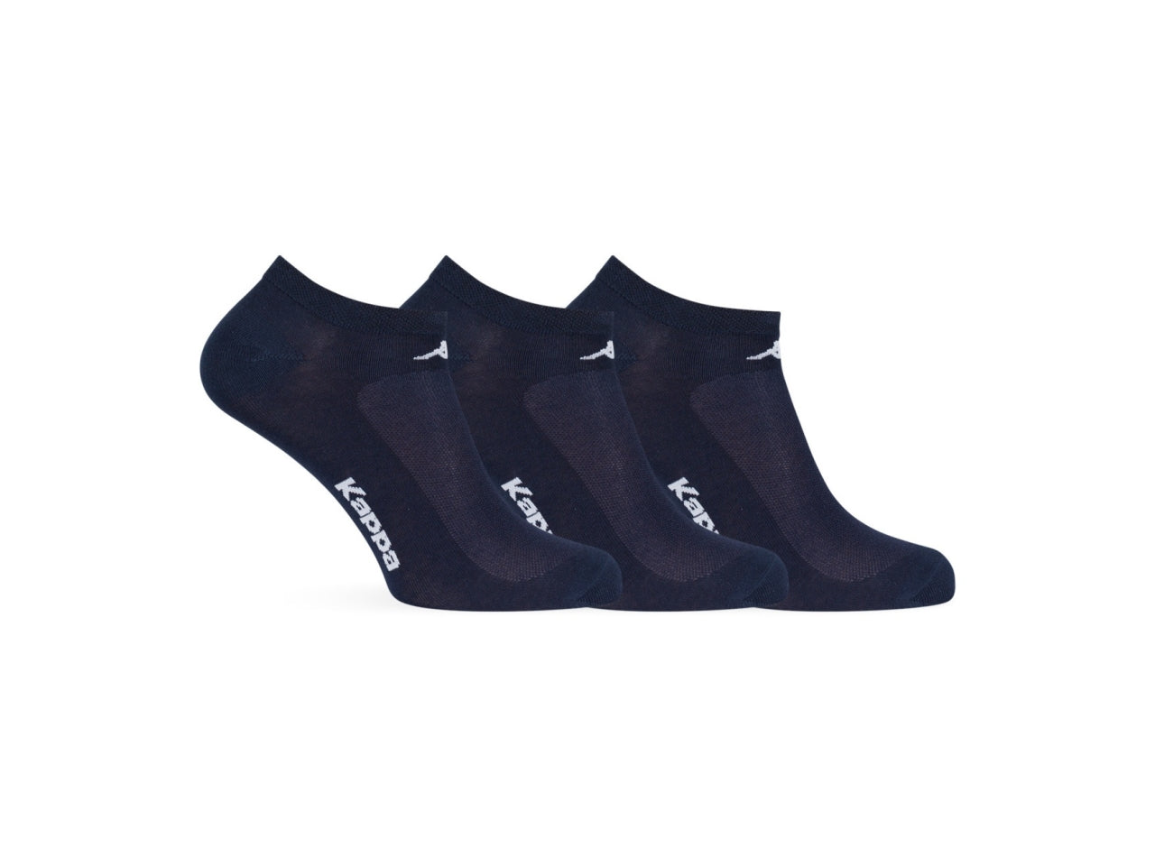 Calza fantasmino da uomo maglia jersey e traforo in cotone set da 3 paia blu notte tg 43/46