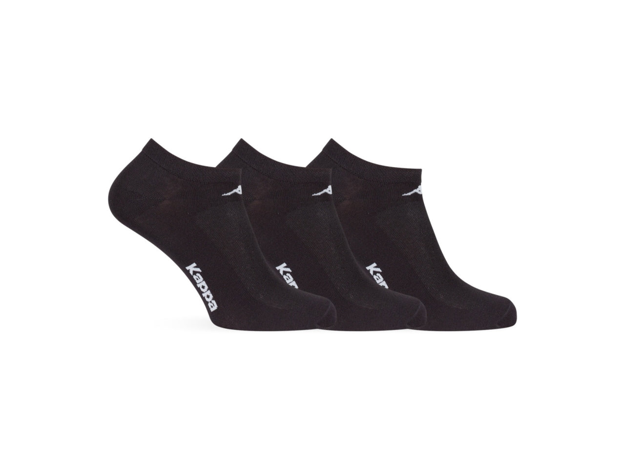 Calza fantasmino da uomo maglia jersey e traforo in cotone set da 3 paia nero tg 43/46