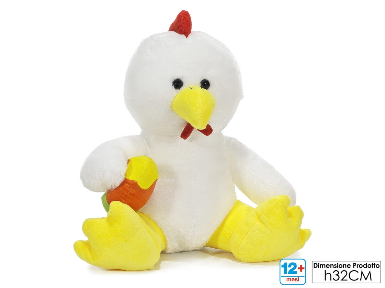 Peluche gallina h32 cm