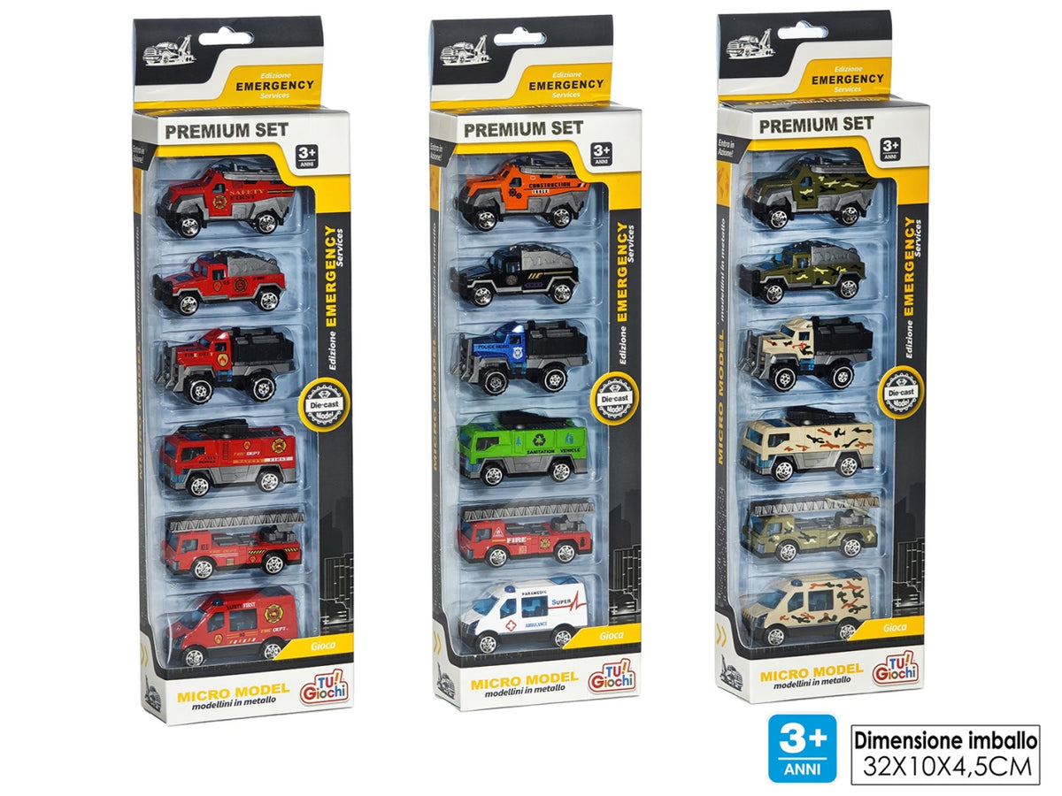 Automezzi set 6 3ass