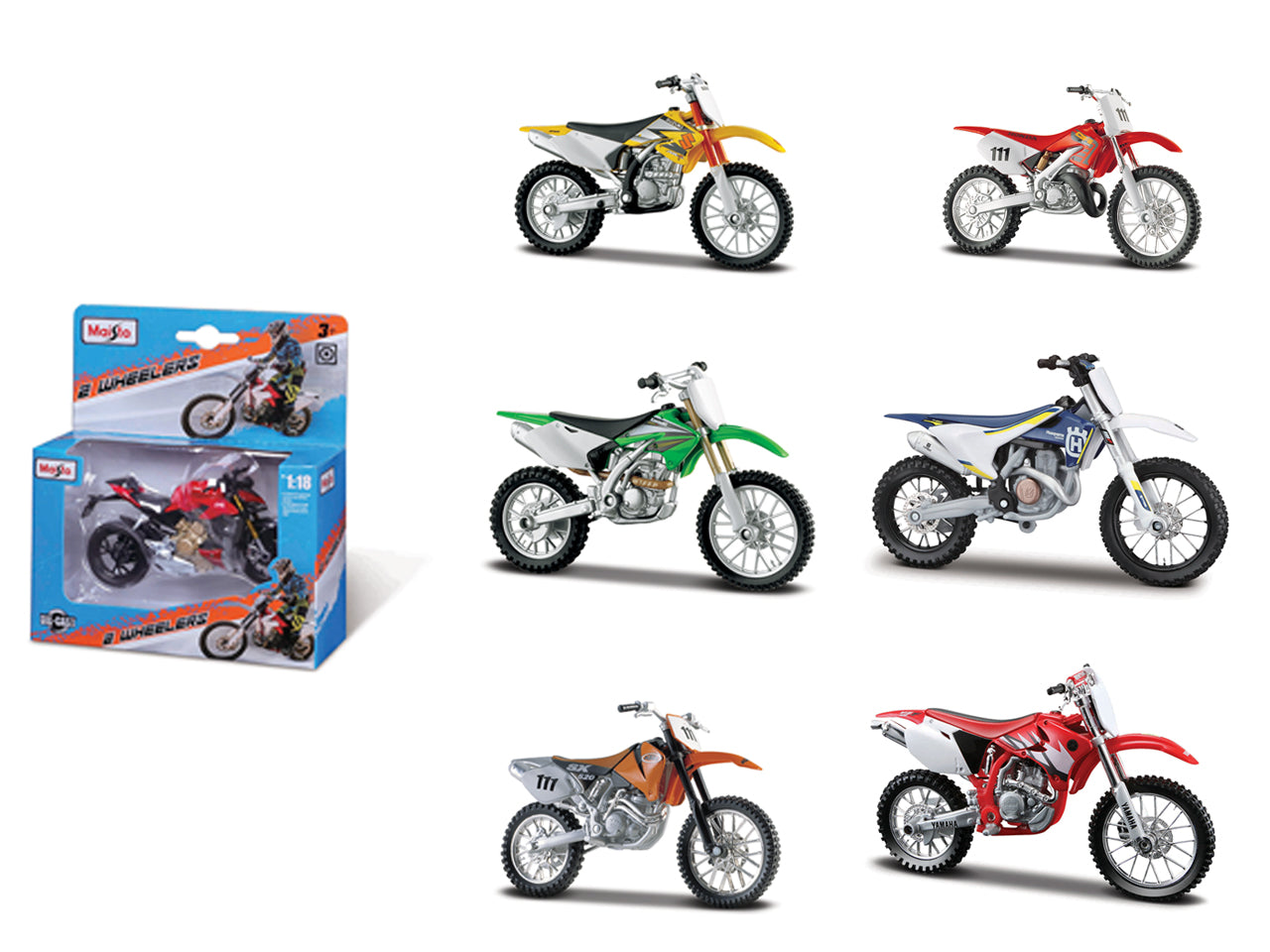 Collezione Moto Cross 1:18