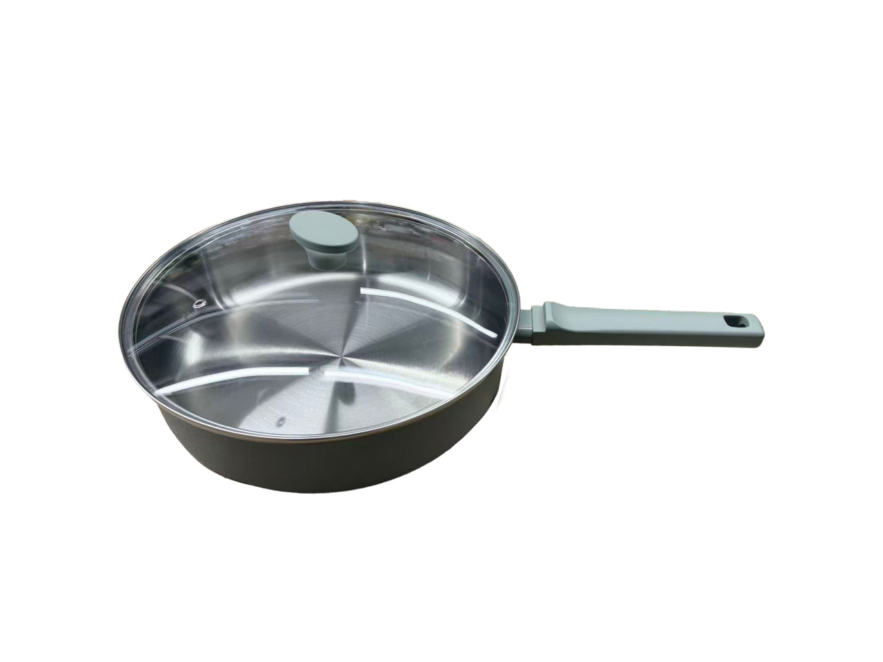 Salvia tegame per induzione con coperchio 28x7,5cm