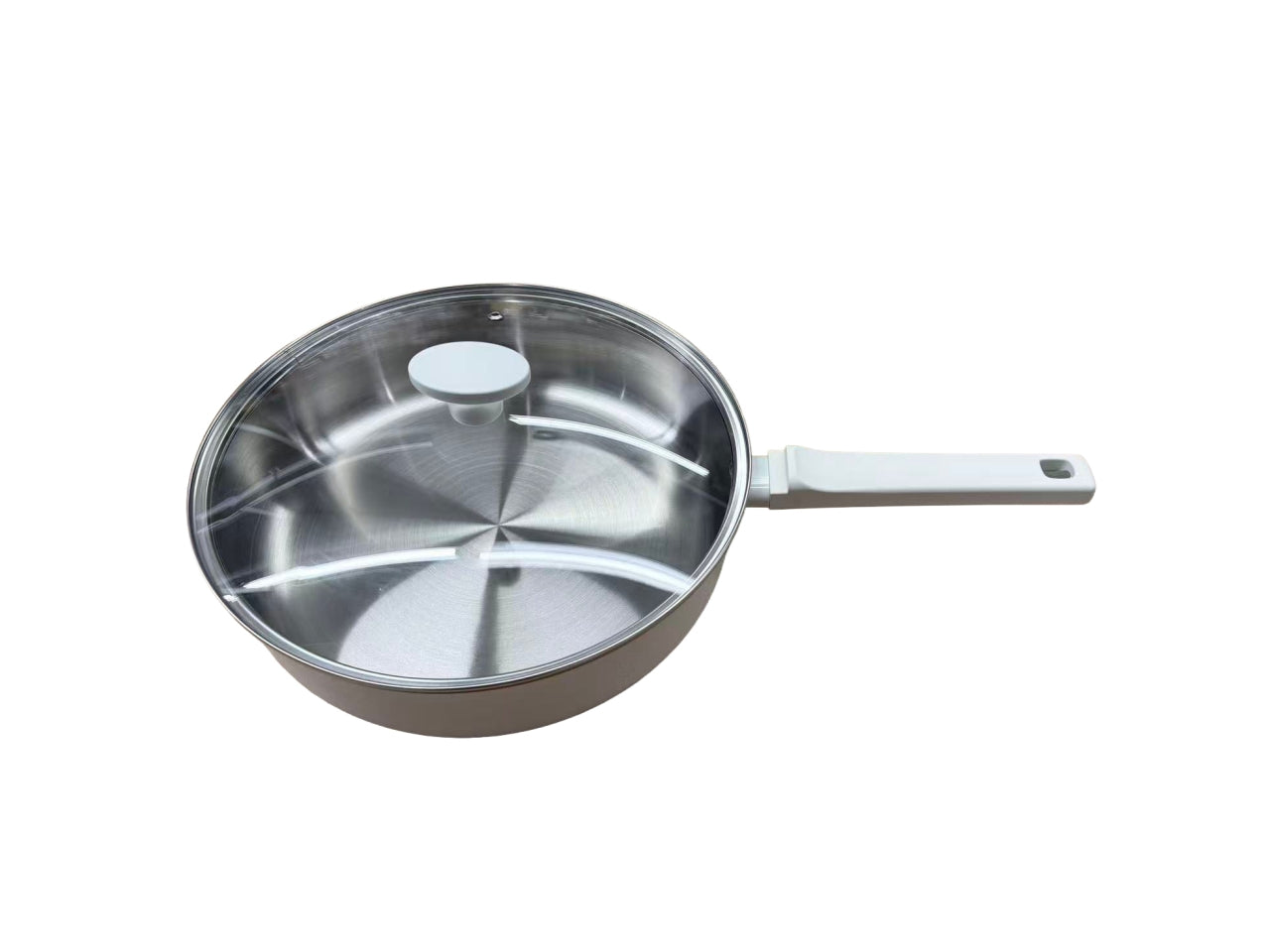 Panna tegame per induzione con coperchio 28x7,5cm