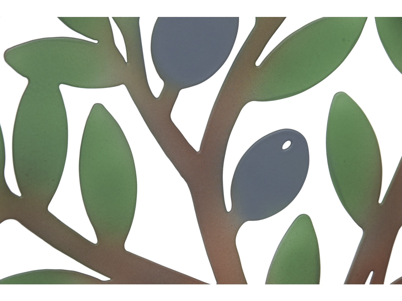 Decorazioni per le pareti metallo 40x1x40cm olivo 2
