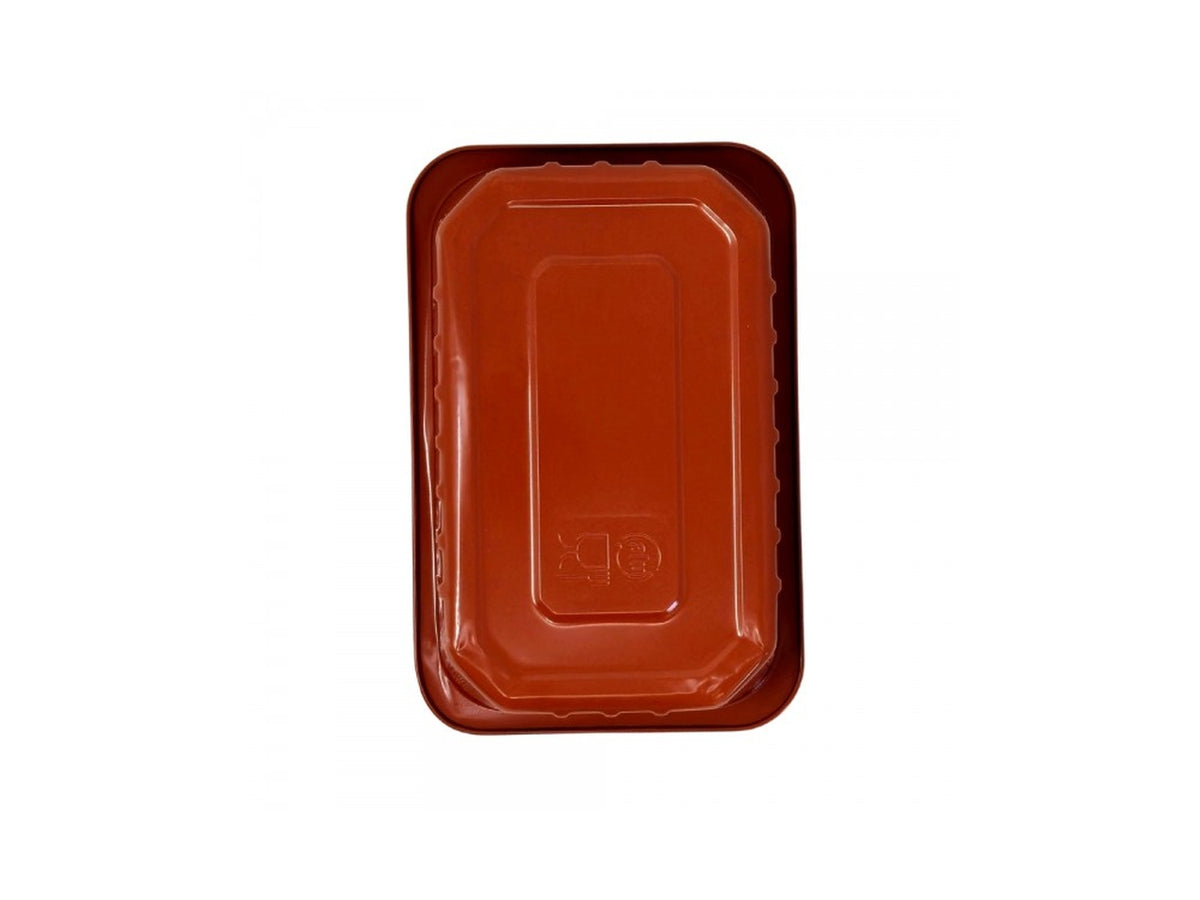 Contenitore di alluminio la tiella terracotta 2 porzioni 2 pezzi