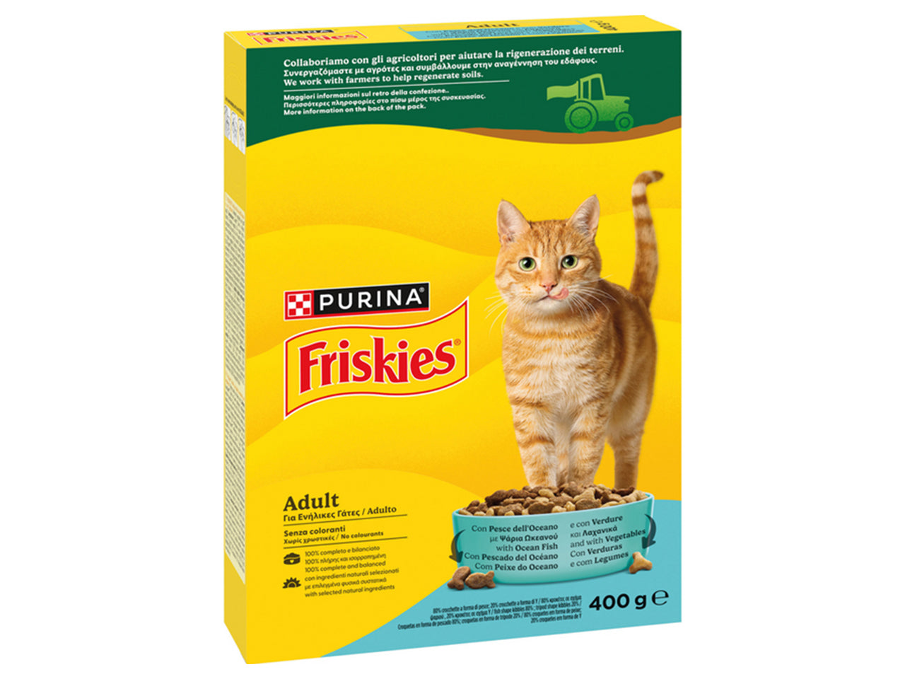 Friskies adult cat pesce oceano e verdure 400gr