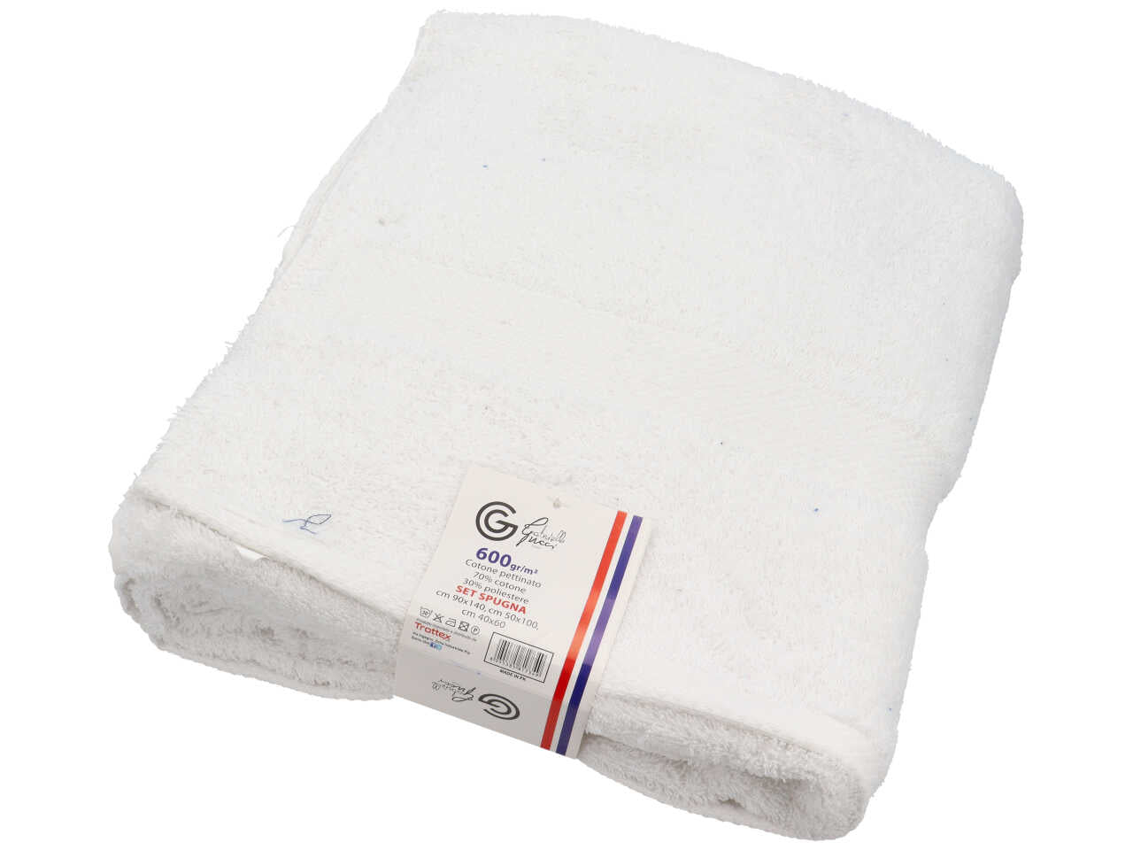 Tris asciugamani 600gr
