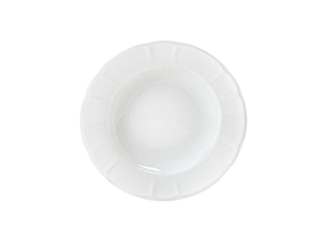 Londra piatto fondo 23cm bianco
