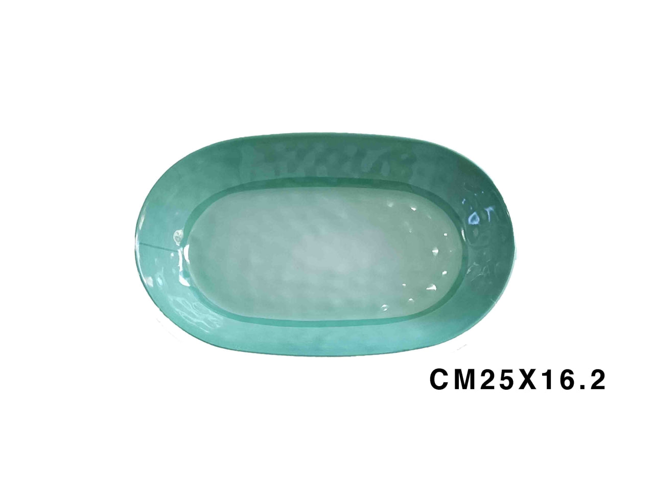 Vassoio ovale in melamina Unicolore 25x16,2cm in colori assortiti