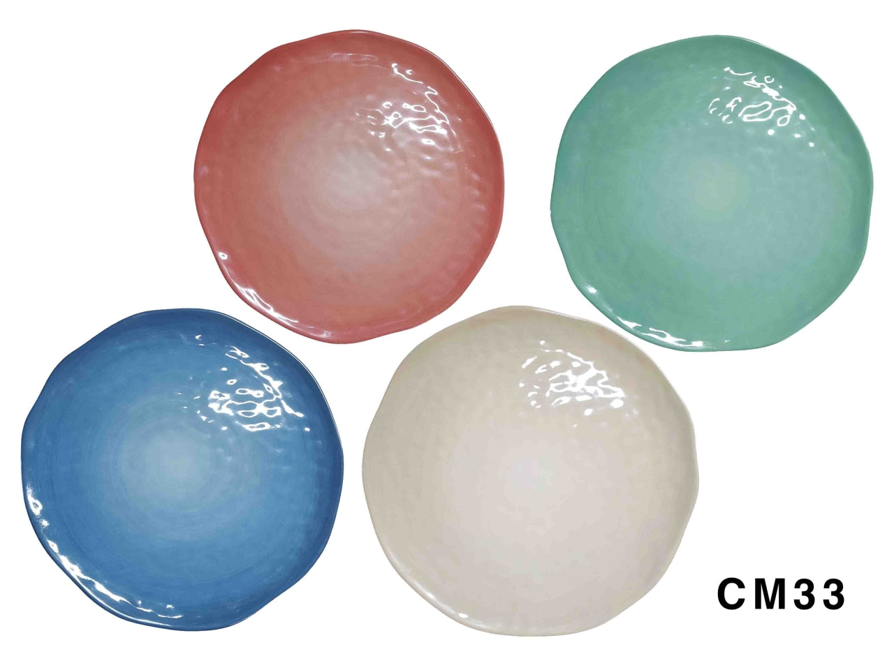Piatto per pizza/dolce in melanina Unicolore 33cm in colori assortiti