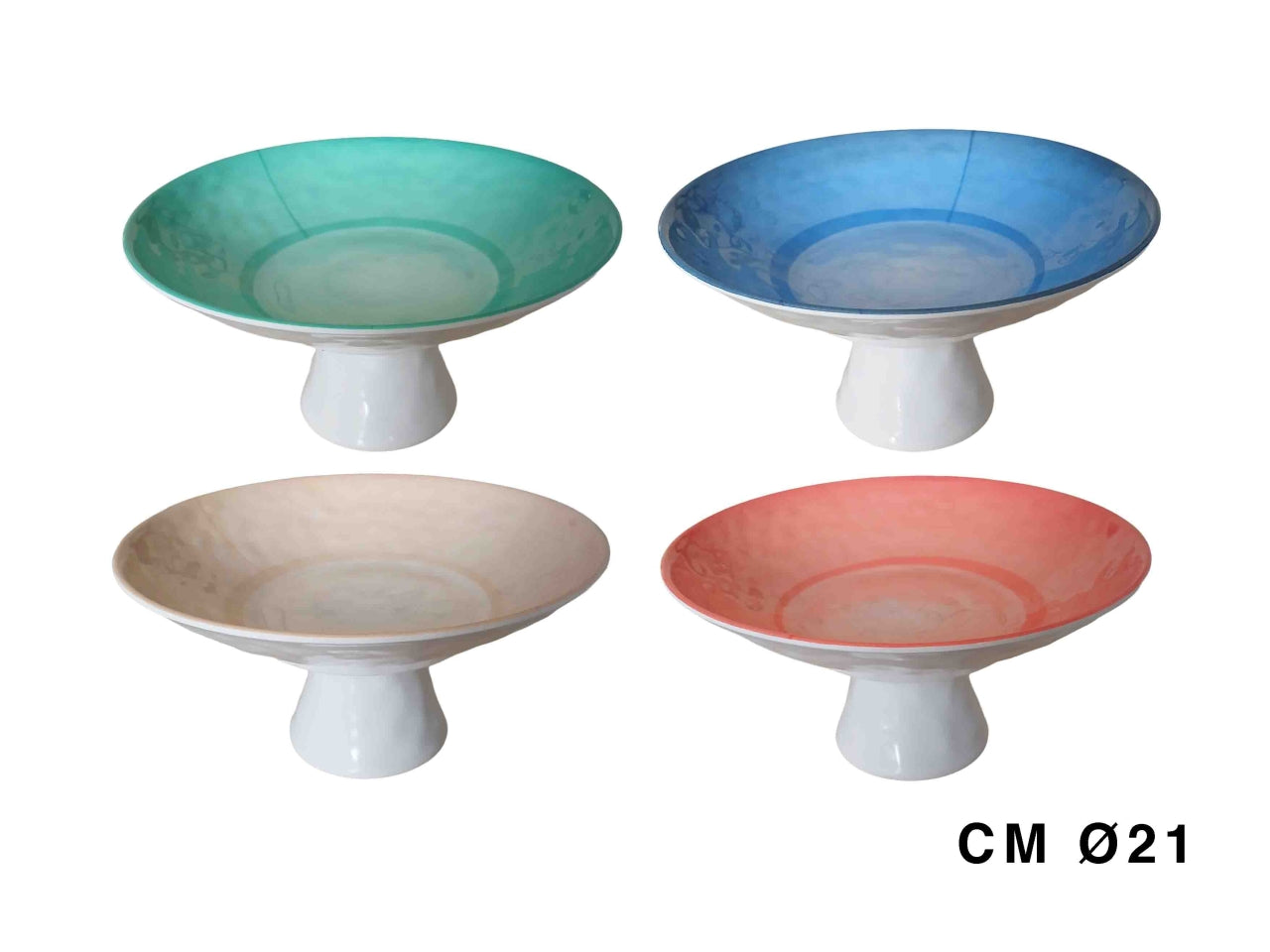 Alzata in melamina Unicolore 21cm in colori assortiti