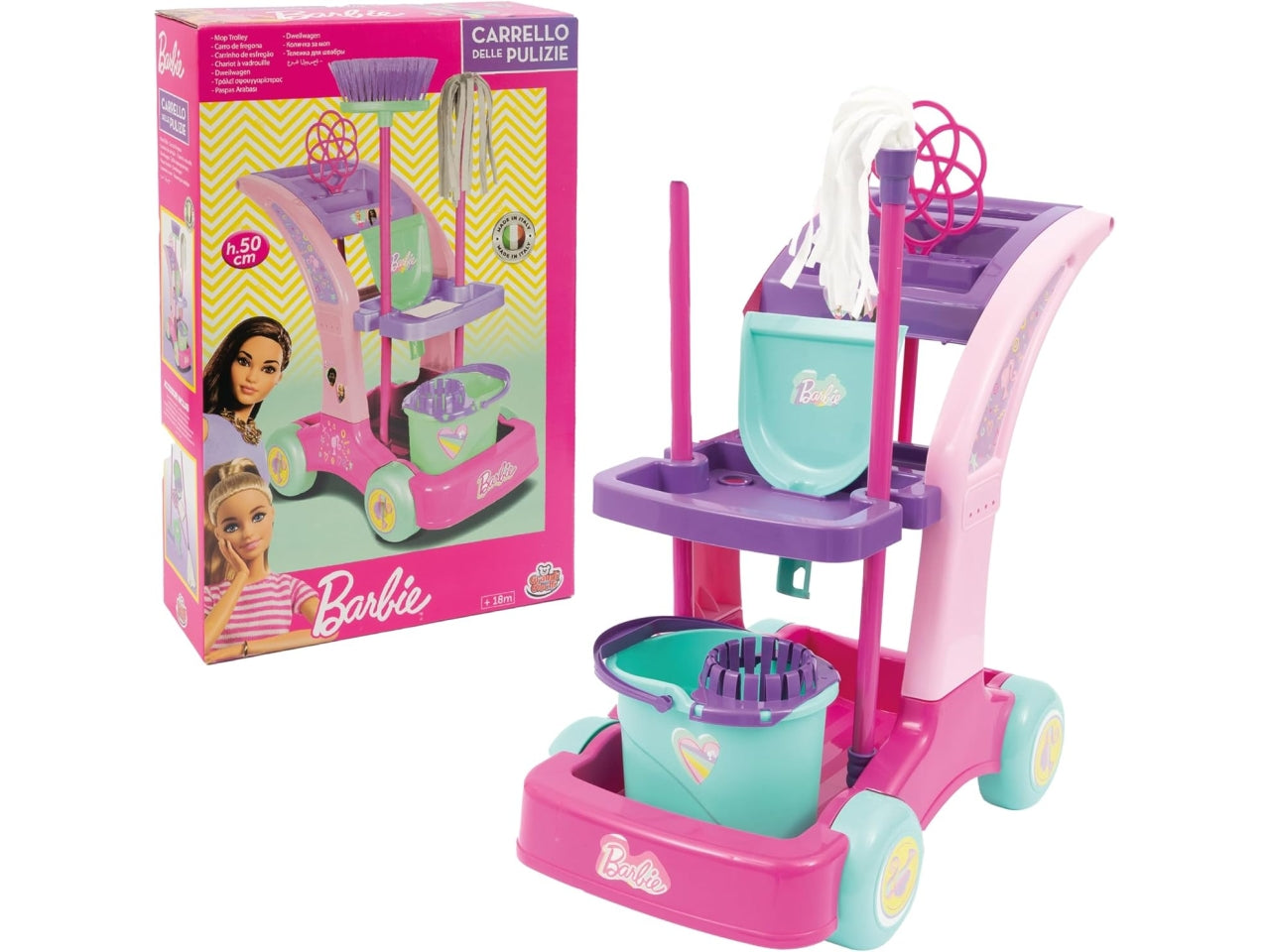 Barbie carrello super mocio $