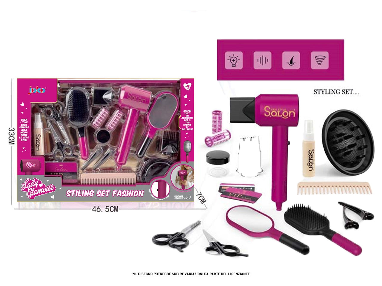 Accerori per capelli maxi set