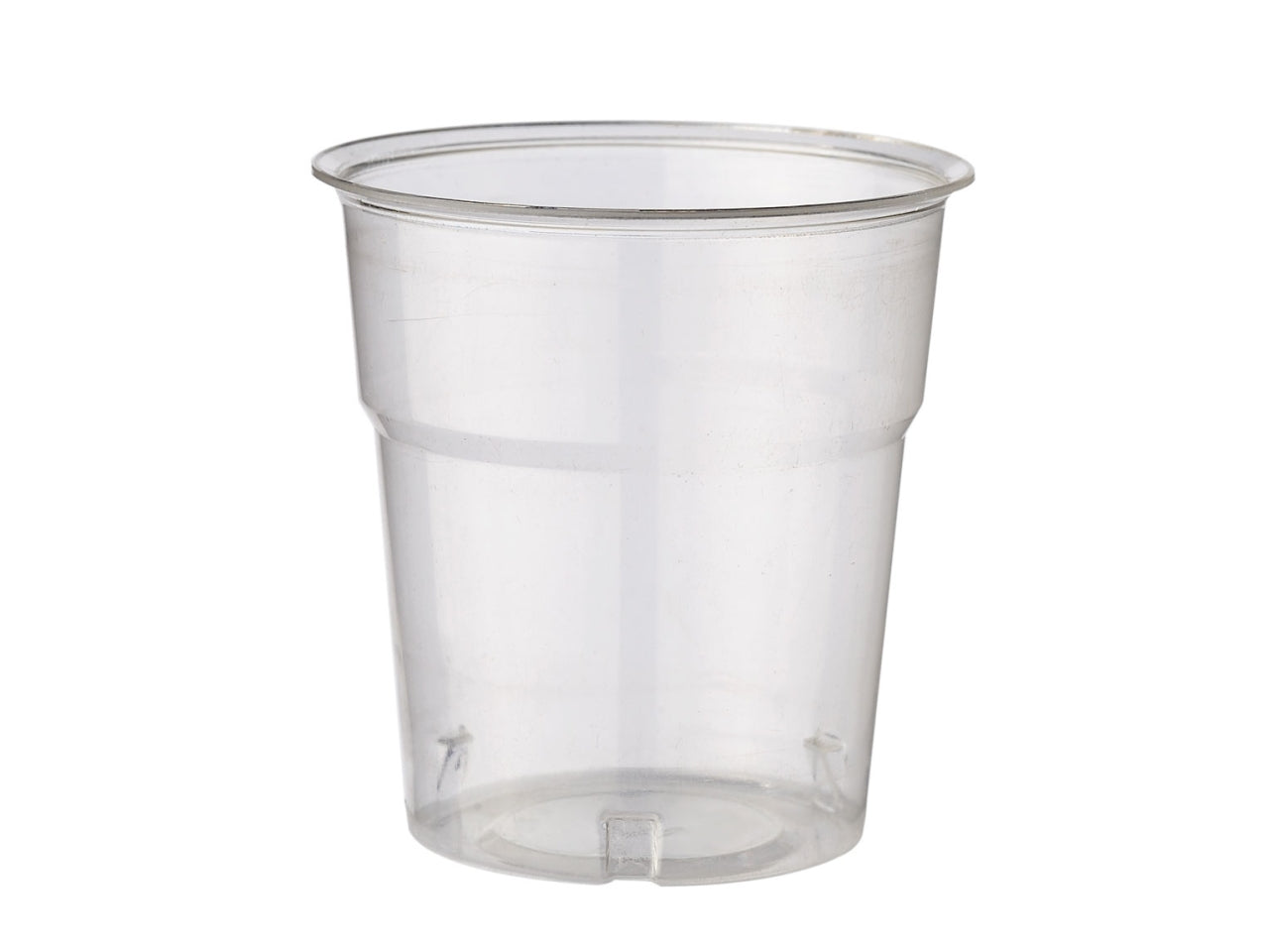 Bicchiere Glass trasparente in plastica da 100cc in confezione da 50 bicchieri